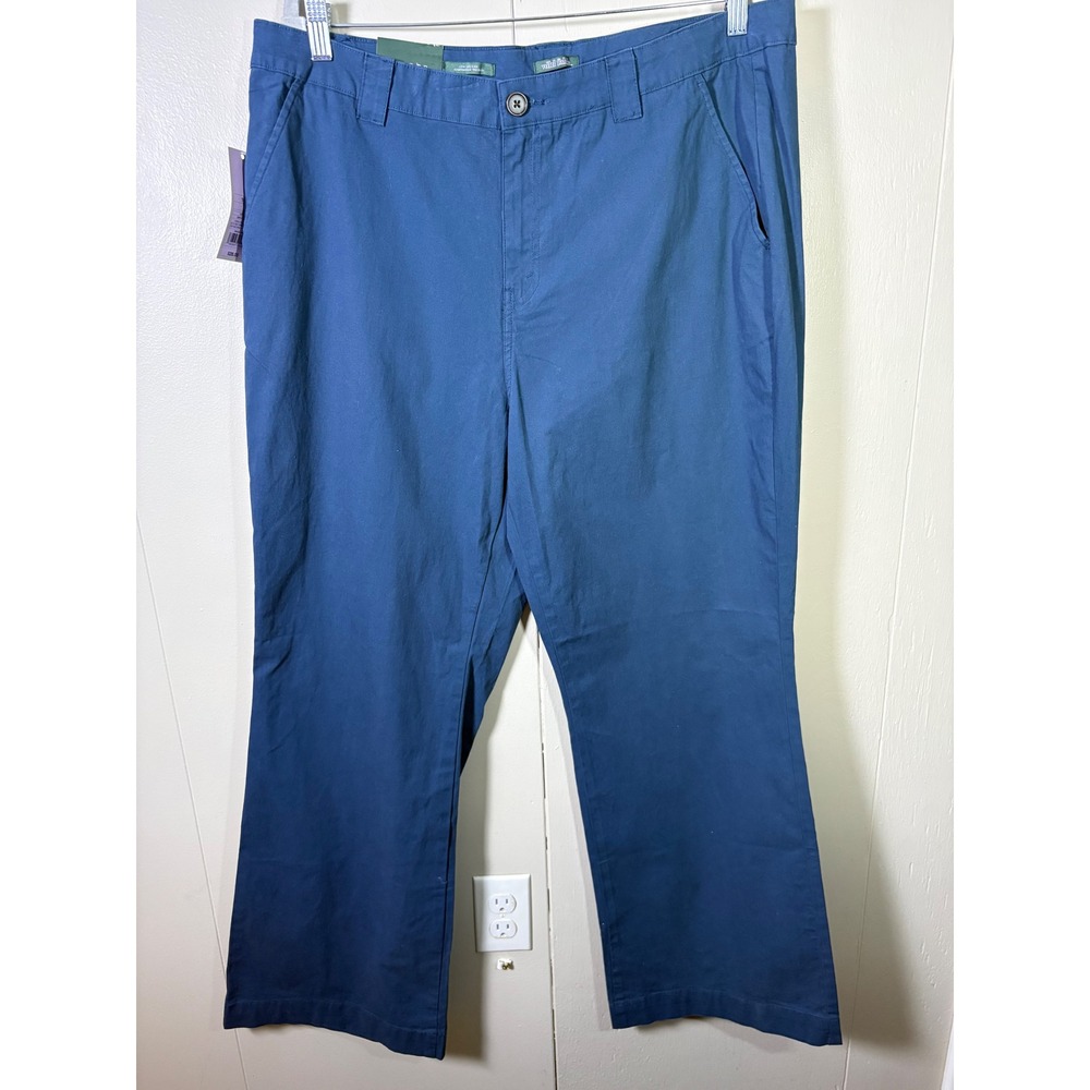 Wild Fable Womens Low Rise Flare Pants Dark Blue 16W Stretch Cotton 31 Inseam
